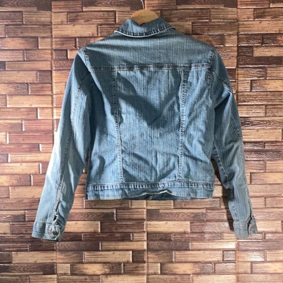 Juniors Size Medium Stretch Denim Insulated So Jacket - Picture 2 of 10